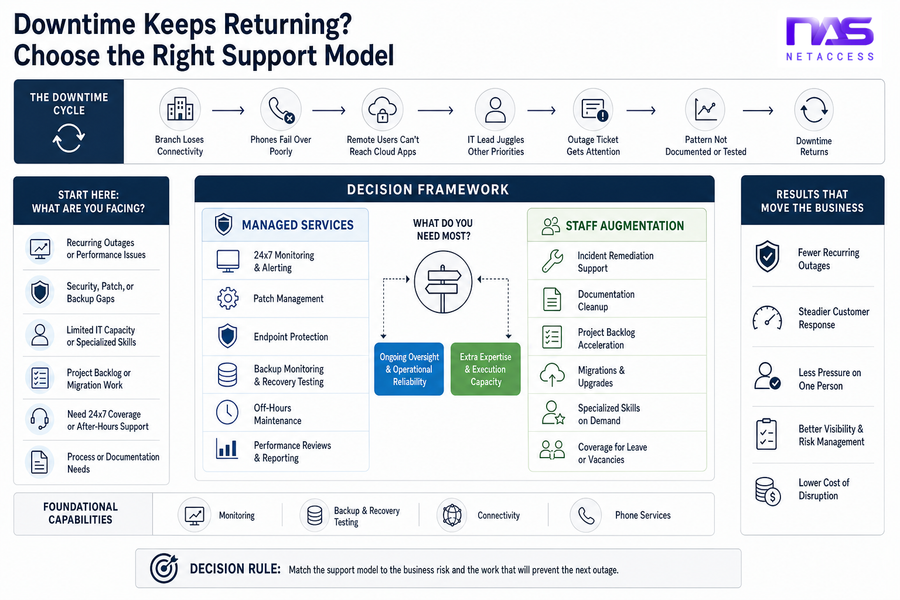managed services vs staff augmentation